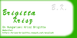 brigitta krisz business card